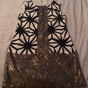 tabitha anthropologie dress sequins 12